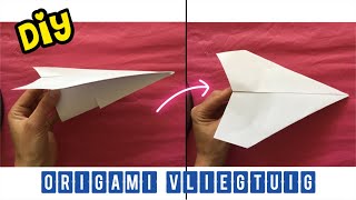 ★ SUPER MAKKELIJK VLIEGTUIG VOUWEN VAN A4 PAPIER ★ DIY Knutselen Nederlands ★ Craft with paper [upl. by Amalea]