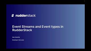 RudderStack Event streams [upl. by Fonda]