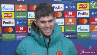 Christian Pulisic says his griddy was better than Jamie Carraghers [upl. by Adnofal]