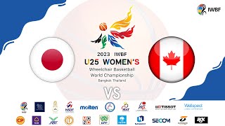 2023 IWBF Womens U25 World Championship JPN VS CAN [upl. by Germaun]