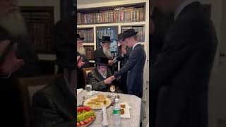 Viznitz Rebbe At Sheva Brochos For Son of Philantropist Shmuel Shteiner  Adar II 5784 [upl. by Paco]