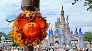 Magic Kingdom 2024 Halloween Decorations amp Merchandise in 4K  Walt Disney World Florida August 2024 [upl. by Suivatnom]