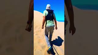 Hiking the Kelso Dunes Mojave National Preserve California 🏜️🇺🇸 kelsodunes mojavedesert hiking [upl. by Raffaj]