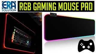 RGB Gaming Mouse pad Unboxing and review in Hindi 🔥🔥 [upl. by Cynth]