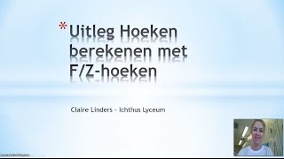 Hoeken berekenen met F en Zhoeken [upl. by Ibbison900]