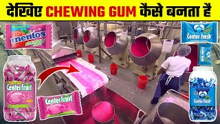 देखिए फैक्ट्री में Mentos और Center Fruit Chewing Gum कैसे बनता है  How made Chewing Gum in Factory [upl. by Ynatsyd]