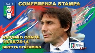 Conferenza stampa presentazione Antonio Conte  19 agosto 2014 [upl. by Dilan]