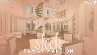 Bloxburg  Sleek Family Mansion Build [upl. by Irrep694]