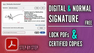 How to Sign PDF and Create Digital Signature in Adobe Reader Free 2024 [upl. by Harberd]