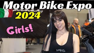 Motor Bike Expo 2024 MBE  Verona Italy  Girls Girls Girls Ragazze [upl. by Allys]