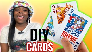 HOW TO MAKE GAME CARDS  DIY drinking game create it TODAY [upl. by Nahor]