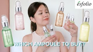 esfolio ampoule review  which korean skincare product should you try [upl. by Ailis81]