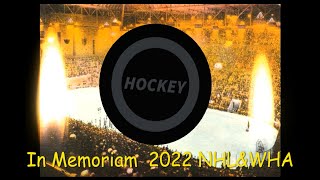 In Memoriam to all those we lost in professional hockey NHL amp WHA in 2023 [upl. by Maxantia]