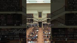 Dark academia author aesthetic  writing my self help book in the state library author authortube [upl. by Ahker]