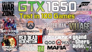 GTX 1650 Test In 100 Games In 2022  fti5 11400f [upl. by Annuahs]