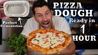 How To Make Pizza Dough Ready in 1 Hour⎮At Home [upl. by Drews]