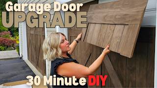 Update Your Curb Appeal in 30 Minutes with a Quick Garage Door DIY Using GarageSkins Before amp After [upl. by Deevan]