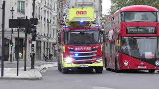 London Fire Brigade 64M TL70reg Scania P410 Magirus 64m Instructor Familiarisation May 2021 [upl. by Kenlee]