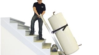 PowerMate Stair Climbing Hand Truck  Moves Water Heaters Boilers Water Softeners [upl. by Malory843]