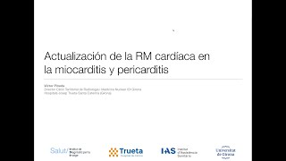 423 Actualización de la RM en la miocarditis y patología del pericardio [upl. by Manard]