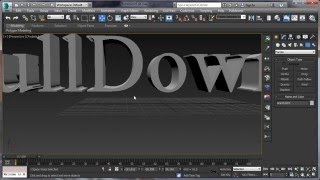 Breaking Letters in 3D Max with Pulldownit [upl. by Peppi]