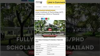 Study in Thailand with Asian Institute of Technology AIT Scholarships shorts [upl. by Kurtzman293]