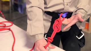 Climbing Knots Tutorial  Figure Eight Clove Hitch Overhand on a Bight [upl. by Ymarej]