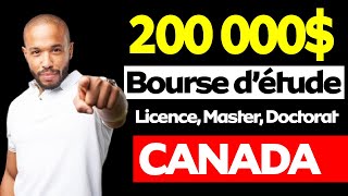 Bourse détude universitaire au Canada entièrement financé niveau Licence  Master et Doctorat [upl. by Bollay]