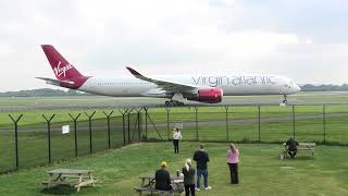 Virgin Atlantic A3501000 GVNVR at Manchester Airport on 200924 [upl. by Macleod]