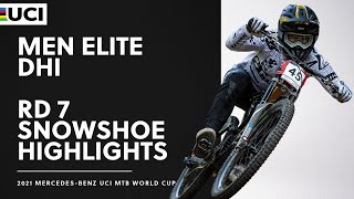 Round 7  Men Elite DHI Snowshoe Highlights  2021 MercedesBenz UCI MTB World Cup [upl. by Tecla]