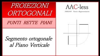 Proiezione ortogonale di un segmento ortogonale al PV [upl. by Acimot184]