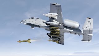 Powerful US A10 Warthog Releases its Most Feared Ordnance To Destroy Tanks [upl. by Nibla245]