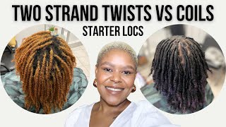 Starter Locs Twists Vs Coils  Loctician Advice [upl. by Dowling546]