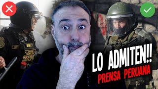 👉PERUANOS ADMITEN que CARABINEROS de CHILE están MEJOR PREPARADOS que su POLICÍA [upl. by Nanor44]