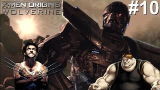 XMen Origins Wolverine PS3 Gameplay 10 Wolverine vs Sentinel MK1 amp The Blob [upl. by Lanna]