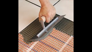 How to Install a SunTouch Electric Floor Heating Mat [upl. by Uuge]