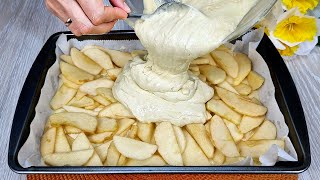 🍎😋Ich habe noch nie so einen leckeren Apfelkuchen gegessen Einfaches und leckeres Rezept [upl. by Moht]