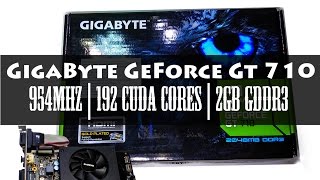 Gigabyte GeForce GT 710 2GB GDDR3 UnBoxing Hindi [upl. by Rossi195]