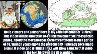 Movement of continents since 407 million years ago [upl. by Nyledaj155]