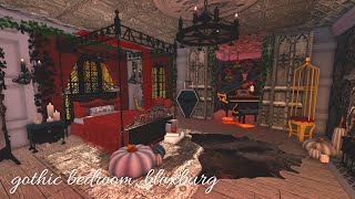 Bloxburg DARK ACADEMIA GOTHIC bedroom  speedbuild  build ideas roblox [upl. by Jinny678]