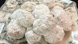 HOW TO MAKE SNOWBALL COOKIES  PECAN SNOWBALL COOKIES [upl. by Airekahs]