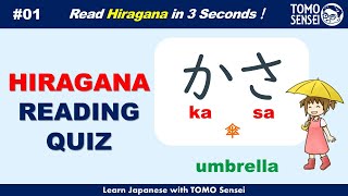 Learn Basic Japanese Words in Hiragana 01 Japanese Reading Practice for Beginners [upl. by Inaniel681]