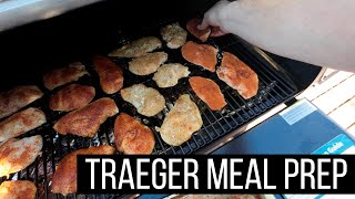 Meal Prep using the Traeger Pro Series 34 for the 4 Hour Body diet [upl. by Annaihr]