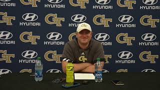 GT FB Gasparilla Bowl Day 2 Press Conference  Head Coach Brent Key [upl. by Aleacem]