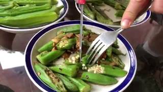 My Three Delicious Ways To Cook Garden Fresh Okra [upl. by Novyaj]