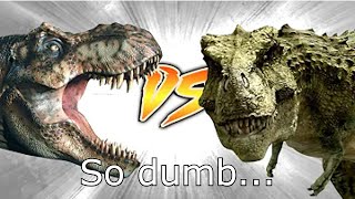 Mega Dinosaurs Review Tyrannosaurus rex vs Tarbosaurus [upl. by Rob]