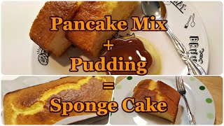 Pancake Mix  Pudding  Sponge Cake 鬆餅粉布丁海綿蛋糕 [upl. by Hanah748]