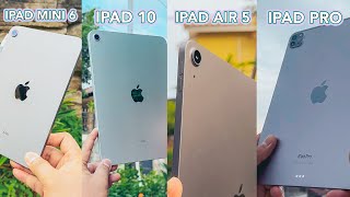 iPad Mini 6 vs iPad 10 vs iPad Air 5 vs iPad Pro M2 Chip Lebih Baik Beli yang Mana di Tahun Ini [upl. by Lichtenfeld301]