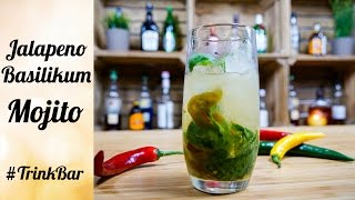 Jalapeno Basilikum Mojito  Cocktail  Rezept  TrinkBar [upl. by Agate]