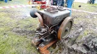 Farming Motor Asaa Diesel year 1944 Stationary Engine Collection Denmark [upl. by Odlabso]